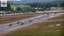National Guard UH-60 Blackhawks Formation Flight over Seattle