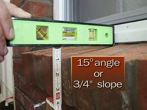 Brick Masonry Techniques for Builders - Window Sill Slope