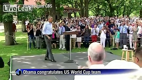 President Barack Obama congratulates US soccer team