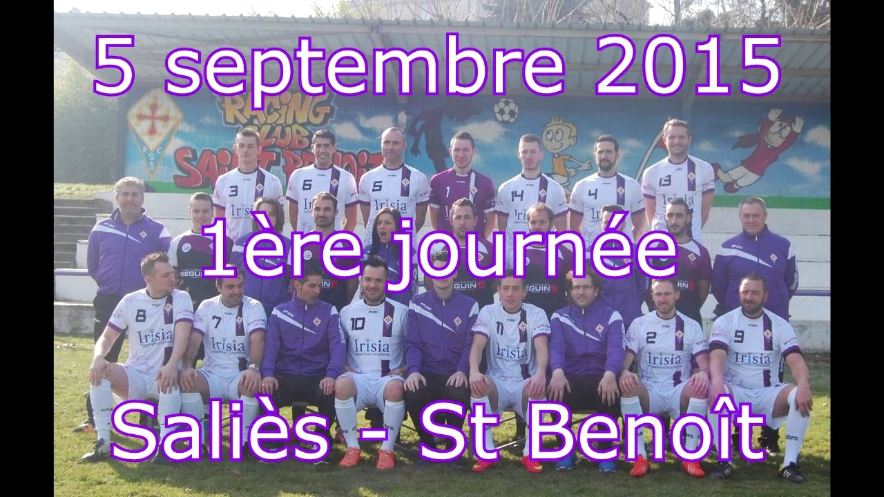 Résumé match Saliès - St Benoît du 05-09-2015