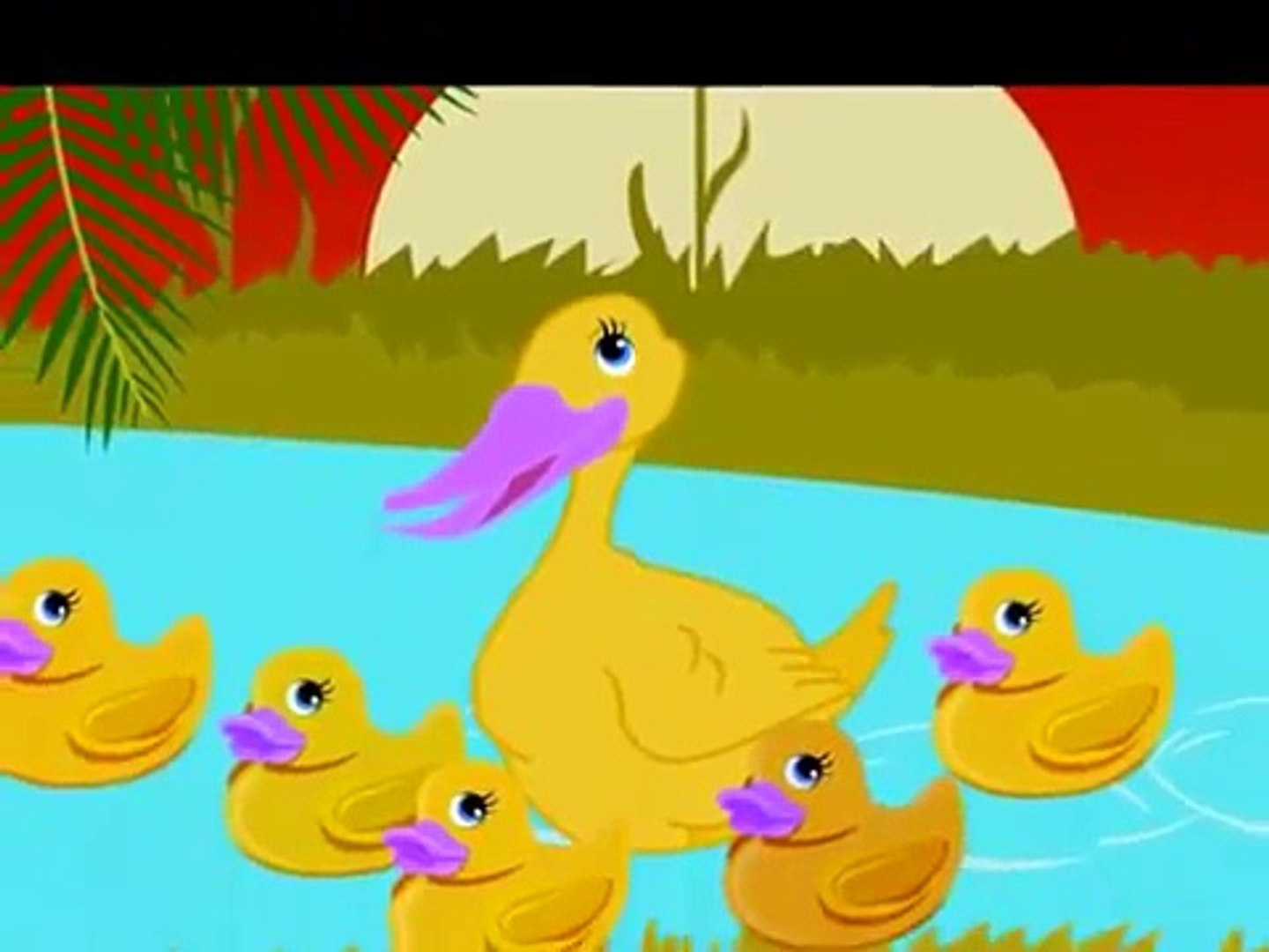 小鸭小鸭卡通，漫画为孩子们