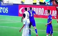 Uruguayan striker's bite on Italy's Giorgio Chiellini