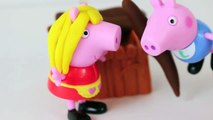 Peppa Pig Story of The Three Little Pigs Play Doh Set with Peppa s Cousin Play Dough DisneyCarToys