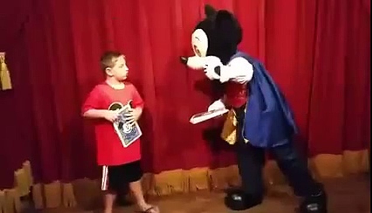 Sean meets Mickey Mouse