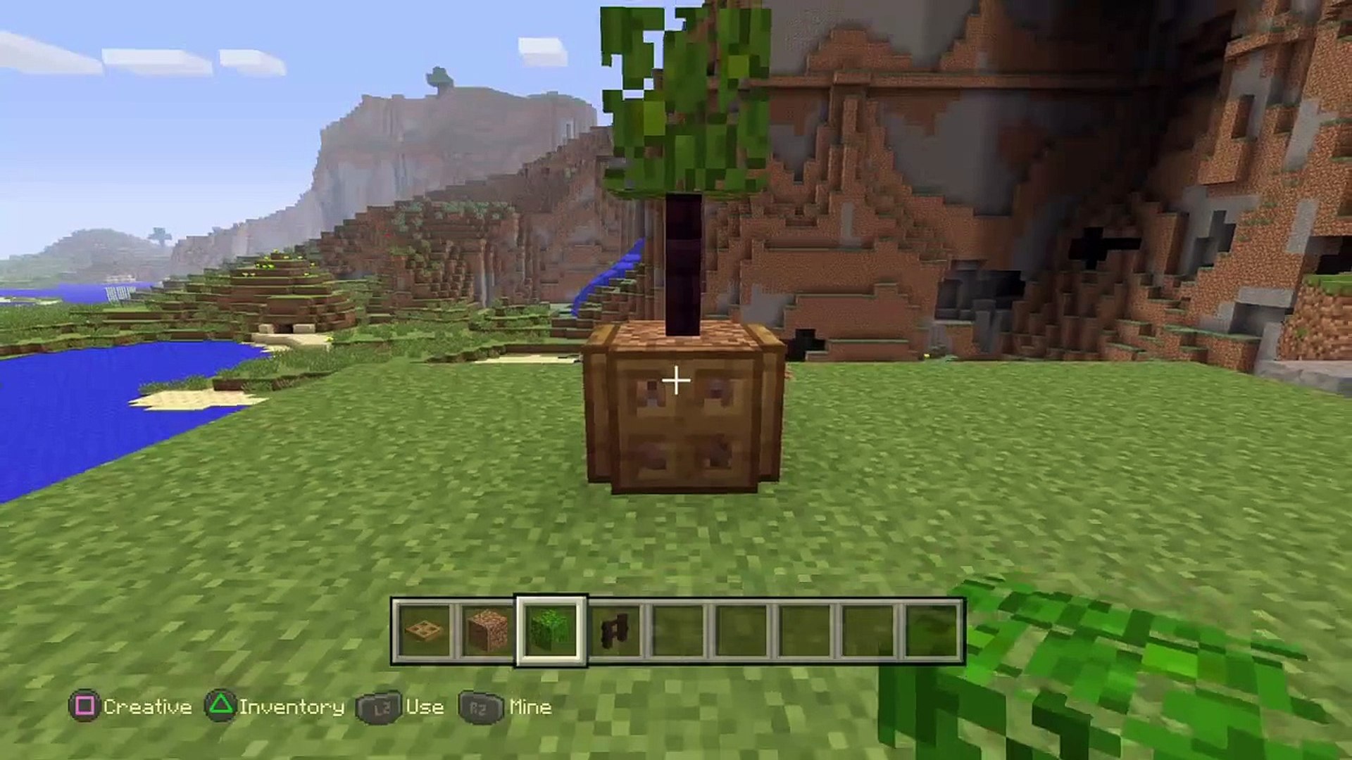 Ps4 Minecraft How To Make A Tree Pot Video Dailymotion