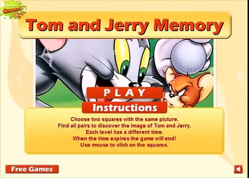 Tom and Jerry Memory Cartoon Full Episodes baby games Baby and Girl games and cartoons ???????