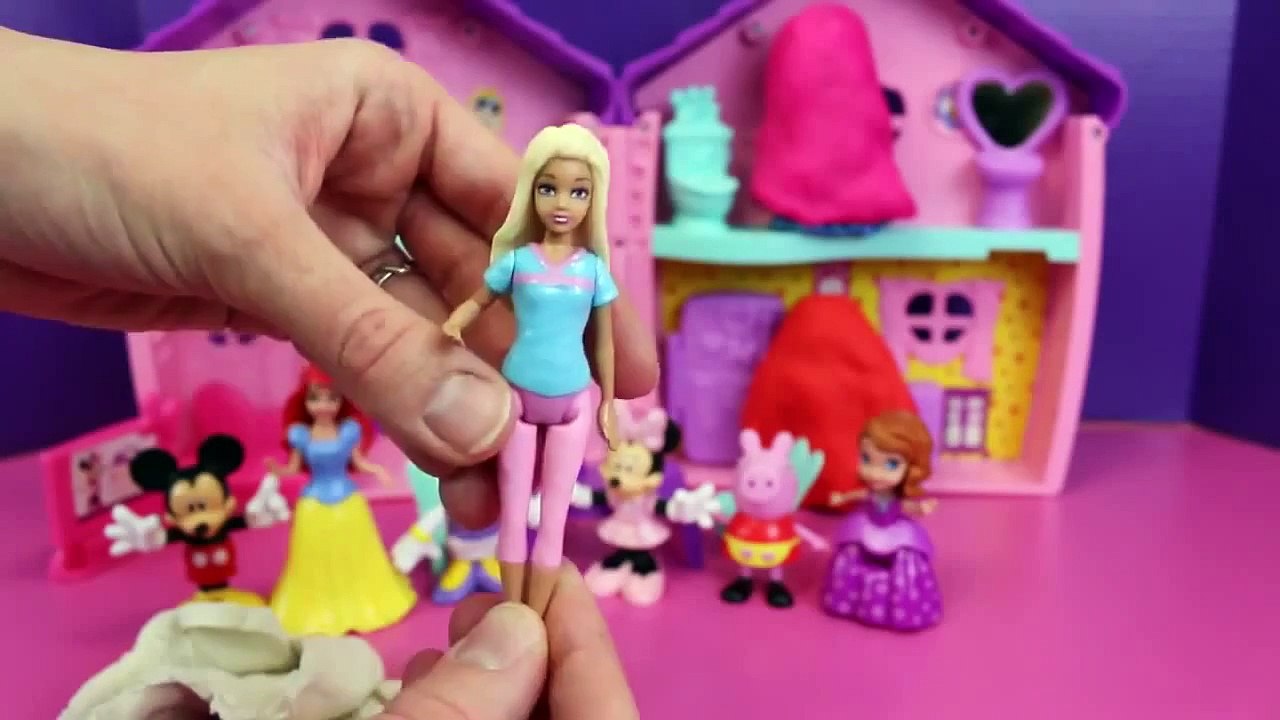 Giant Princess Kinder Surprise Eggs Disney Frozen Elsa Anna Minnie Mickey PlayDoh Huevos S