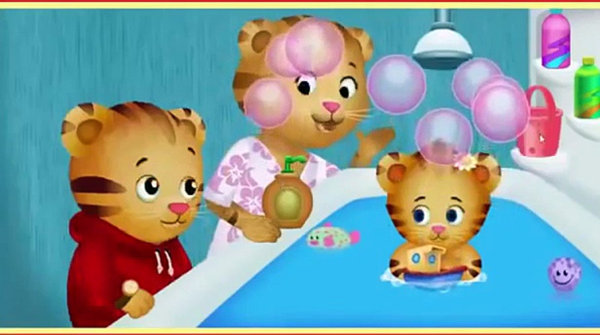 Babblarna Daniel Tigers kvarter Bath Time baby Bath Cartoon Kids Game Spela  Walkthrough - video Dailymotion