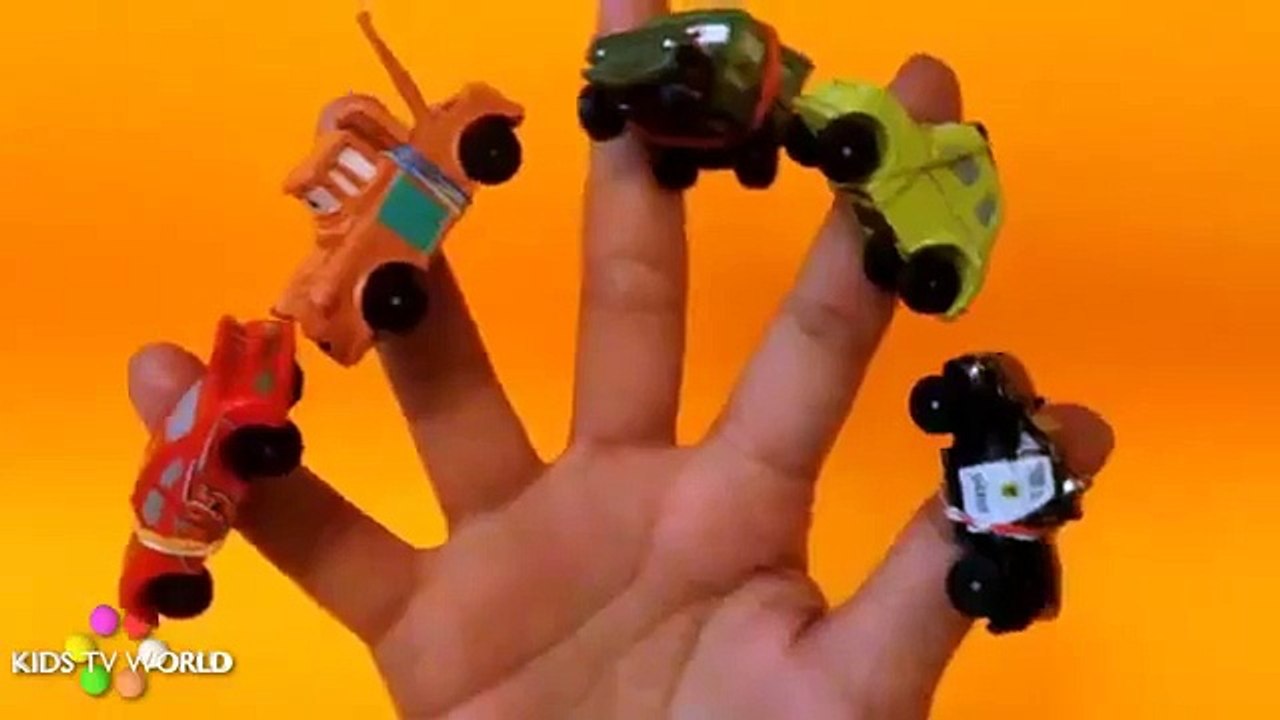 FINGER FAMILY SONG  CARS    NURSERY RHYME   DADDY FINGER SONG   DISNEY LIGHTING MCQUEEN