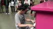 Rather talented lad on public piano at St Pancras International Station, London