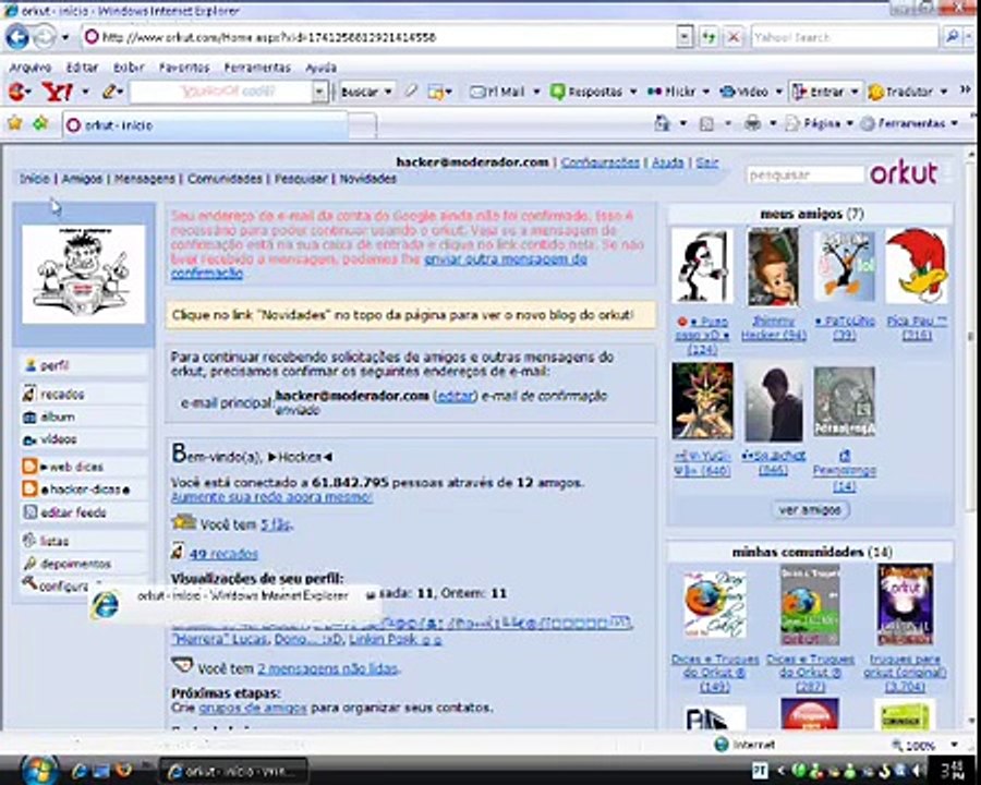 Como mudar a cor do orkut sem instalar nada