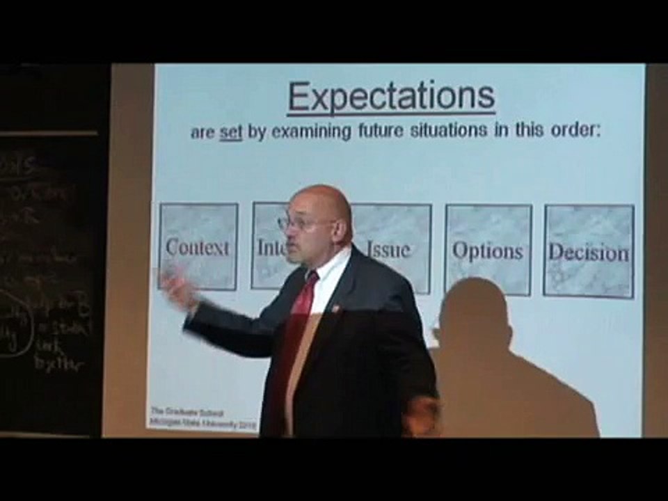 Setting expectations to avoid conflict