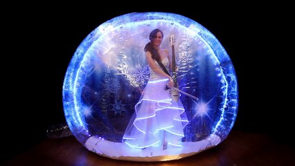 LED Bubble Act: Frozen Winter Wonderland themed entertainment