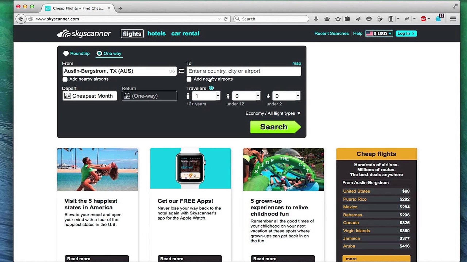 Travel Hacking Tools: Skyscanner Everywhere and Kayak Explore