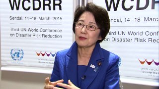 WCDRR Interview Japan Minister Eriko Yamatani