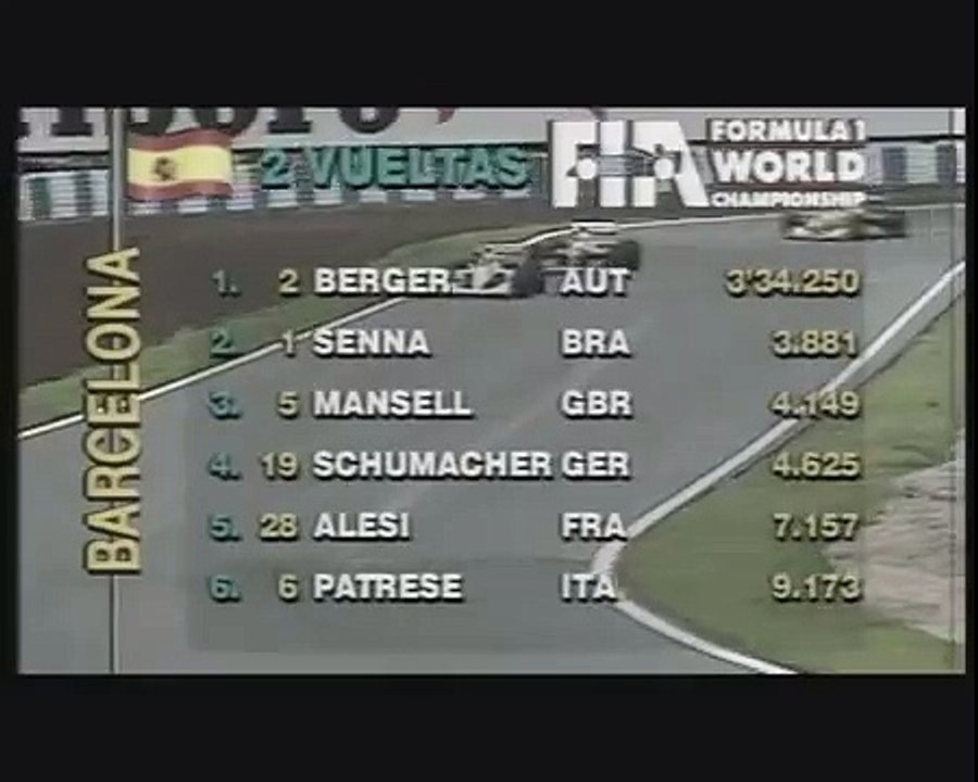 Formula 1 Gp Barcellona 1991 il sorpasso più lungo