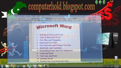 Microsoft Word Video Training Course Part 8 In Urdu And Hindi