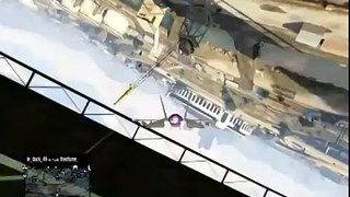 Stunt montage (en avion de chasse)