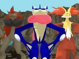 MMD POKEMON X Y zoroark,greninja,delphox lolicon