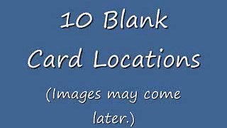 Blank Card Locations