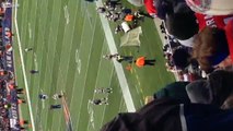 Patriots warm up during game vs Browns