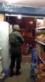 Brazilian Army paratroopers in combat with drug dealers