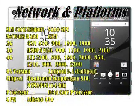 Sony Xperia Z5 Premium Specs