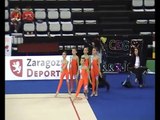 gimnasia ritmica. Club Dos Hermanas.Campeonato España Zaragoza. subcampeonas .