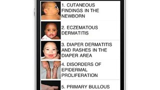 Color Atlas and Synopsis of Pediatric Dermatology - iPhone / iPad app demo by Usatine Media