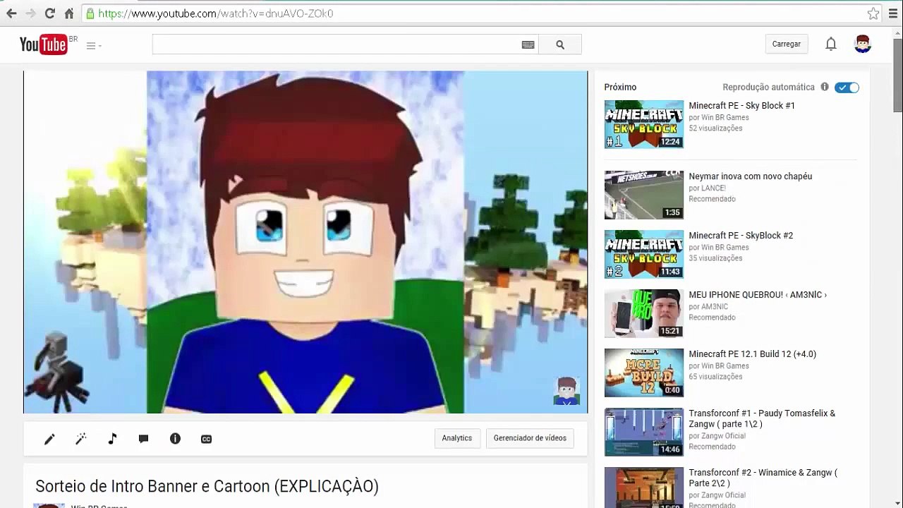 Resultado do Sorteio de Intro Banner e Cartoon