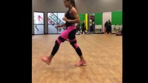 Womens Fitness Leg and Glute Exercises with Kinetic Bands