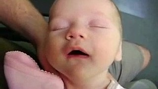 Baby Sleeping Funny Faces Dreaming