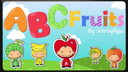 Learn Japanese via ABC Fruits Flashcards