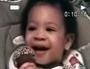 Baby gives the evil eye!