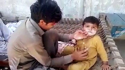 What's Going On-Kid Having Shave-Very Fuuny Video