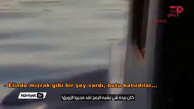 عملية انقاذ سوريين غرق بهم قاربهم وسط البحر