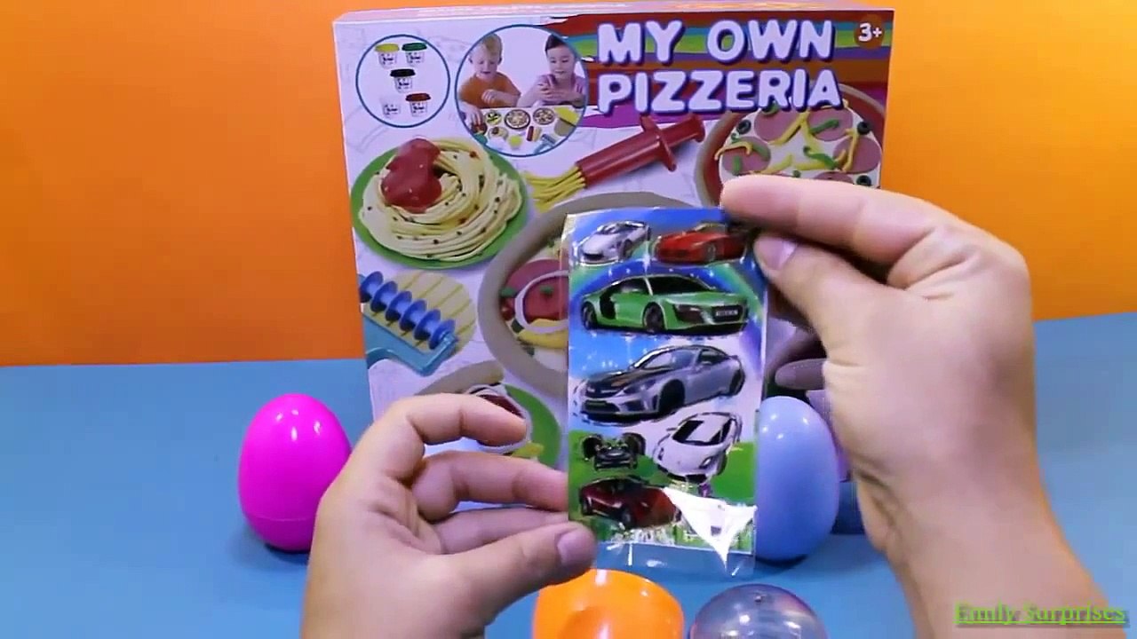 Cars Mouse Sofia Dora Peppa Pig Mickey Sweet Shoppe Pizza Play Doh Playset Surprise Eggs K