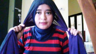 Hijab Turban Ala Hana Style With Hijab Sifon Ceruti Two Tone