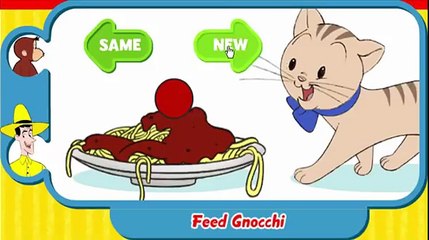 Curious George Feed Gnocchi Cartoon Animation PBS Kids Game Play Walkthrough