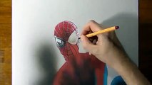 Drawing Time Lapse- The Amazing Spider-Man portrait, fan Art