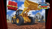 Kids Construction Vehicles   Bulldozer, Excavator, Trucks, Cranes   best iPad app demo for kids