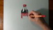 Drawing Time Lapse- Coca-Cola plastic bottle - hyperrealistic art