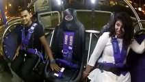 see her boyfriend's reaction on scary ride