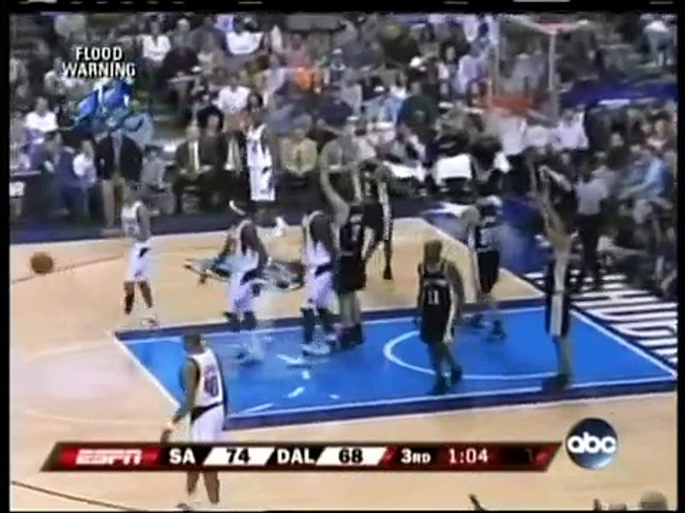 Tim Duncan ejected by Joey Crawford for laughing