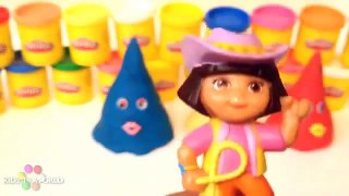 DORA THE EXPLORER FUNNY FACES PLAY DOH SURPRISE EGGS SORPRESA HUEVOS MICKEY MOUSE PEPPA PIG