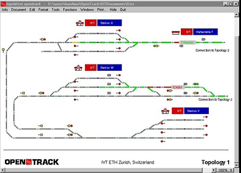 OpenTrack - Simulation of Railway Networks