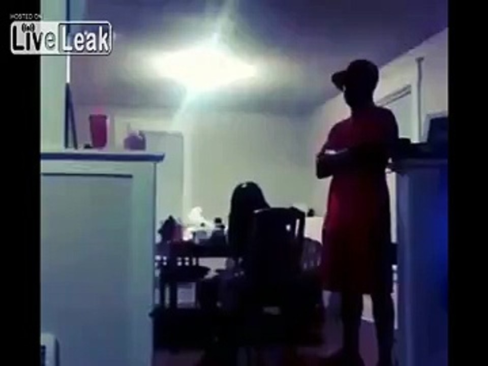 ANGRY BLACK MAN bodyslams his FAT girlfriend = as daughter watches =