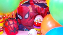 Peppa pig SPIDERMAN Play doh egg Kinder surprise eggs Barbie Cars 2 BALLOONS EGGS Frozen T