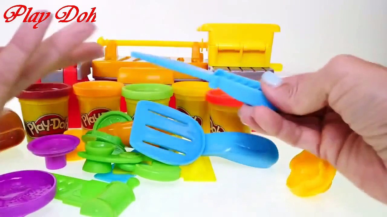 How To Make Ice Cream - Play Doh Cooking Hamburgers - Play Doh Ice Cream Shop