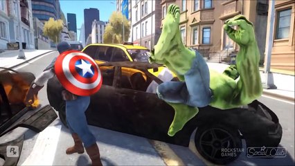 HULK VS CAPTAIN AMERICA | Cartoon for Kids | Funny Cartoons